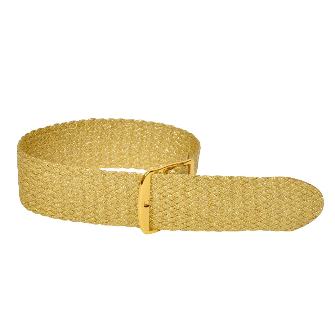 Perlonband gold, 18mm