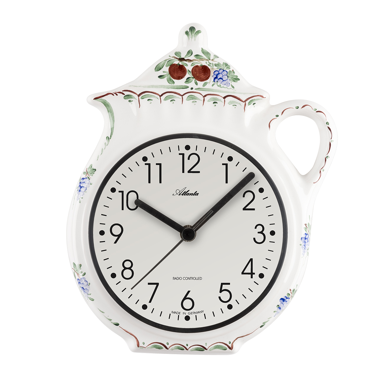 Atlanta 6024 Horloge de cuisine Funk blanc