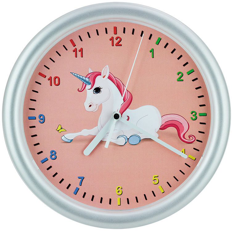 Kinderwanduhr Einhorn