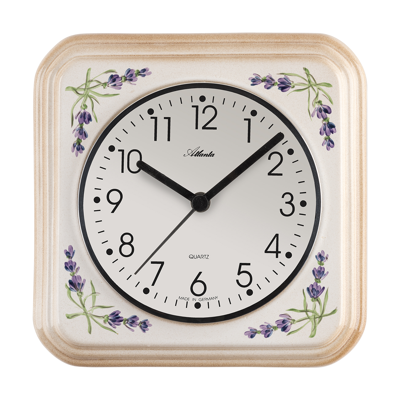 Atlanta 6015 Horloge de cuisine Quartz crème