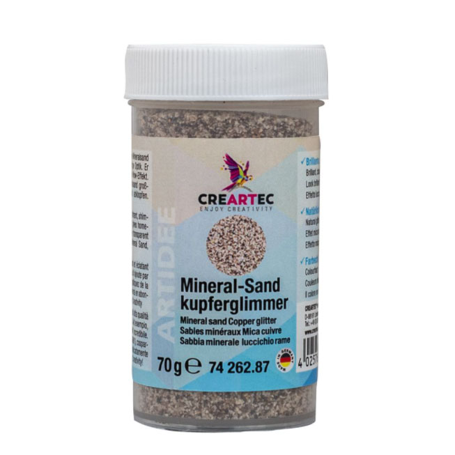 Sable minéral mica cuivre, 70g