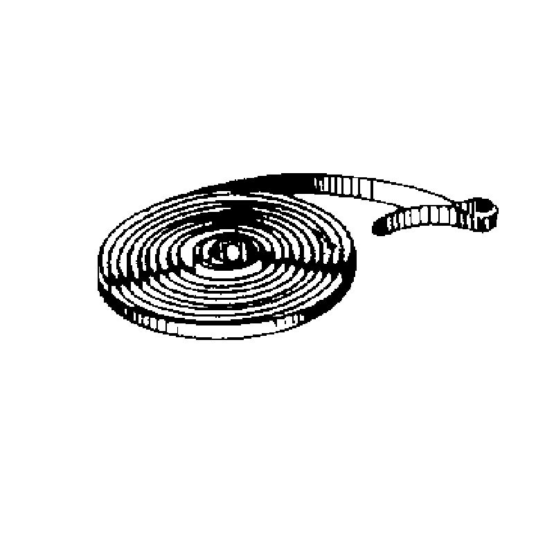 Triebfeder mit Schlaufe L:1100mm B:7,5mm Stärke:0,4mm