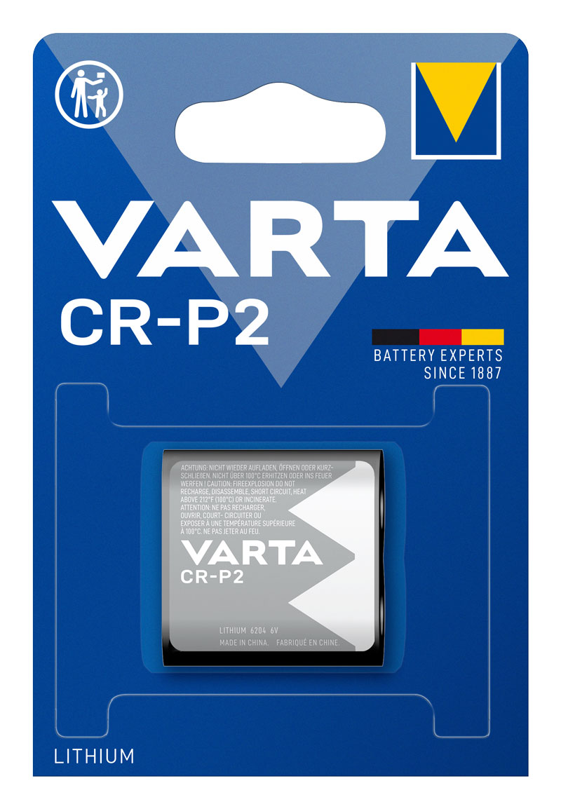 Varta CR-P2 Lithium Knopfzelle