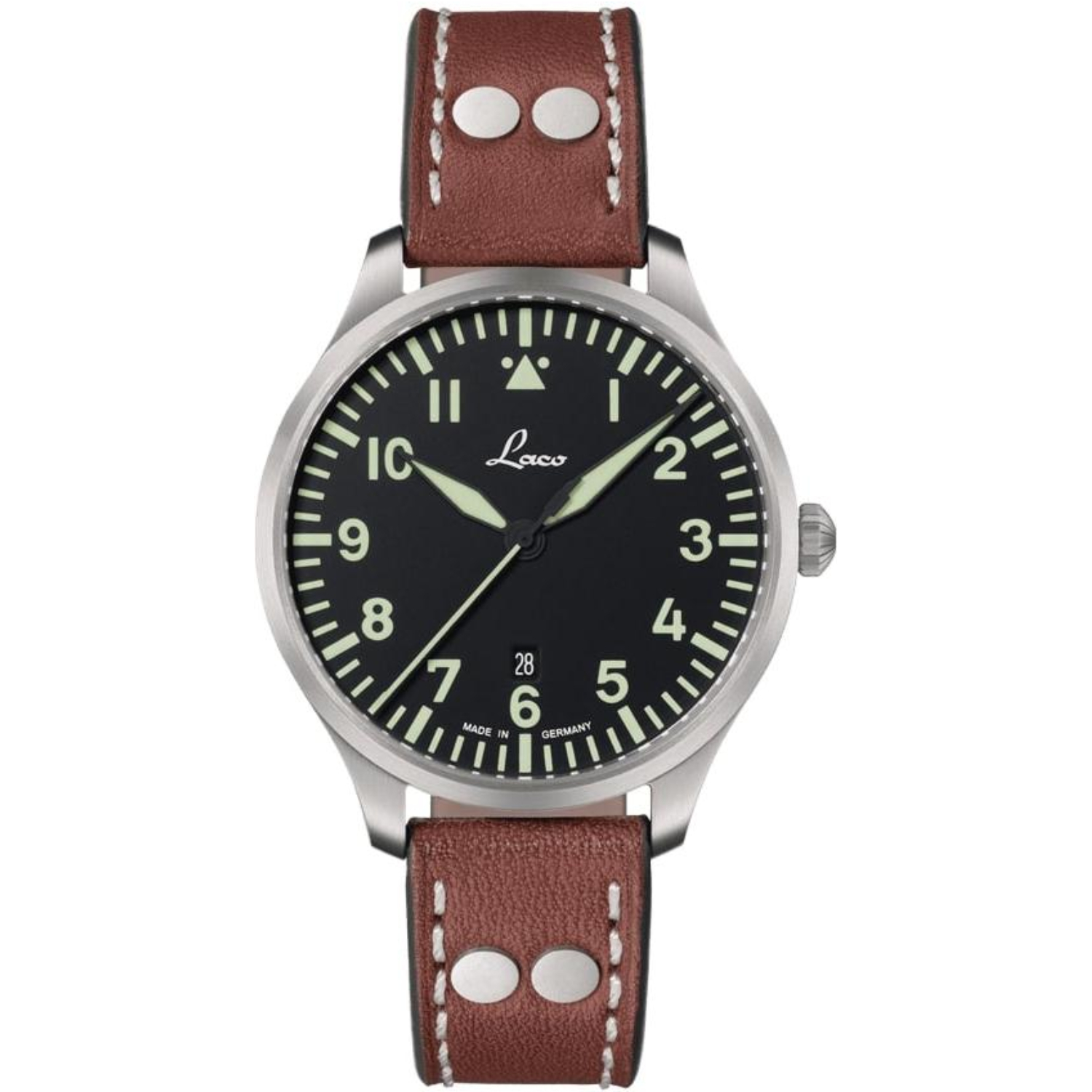 LACO Montre d'aviateur à quartz Genève