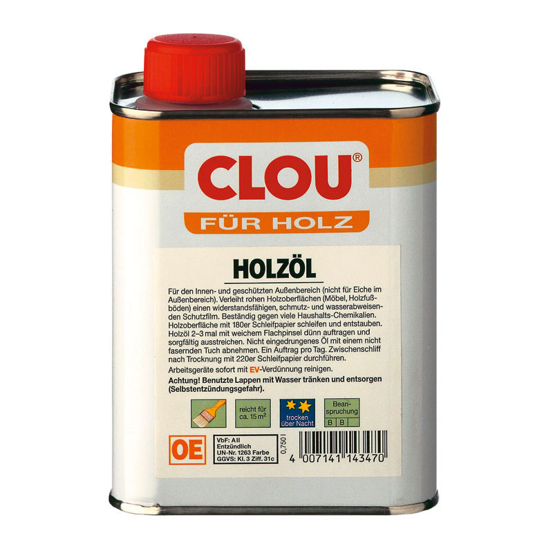 CLOU huile de bois, transparent 250 ml