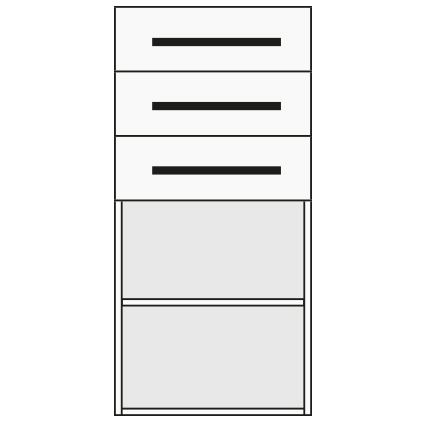 Benchalist Container Nr. 12 für Einbau Druckluft-Verkabelung