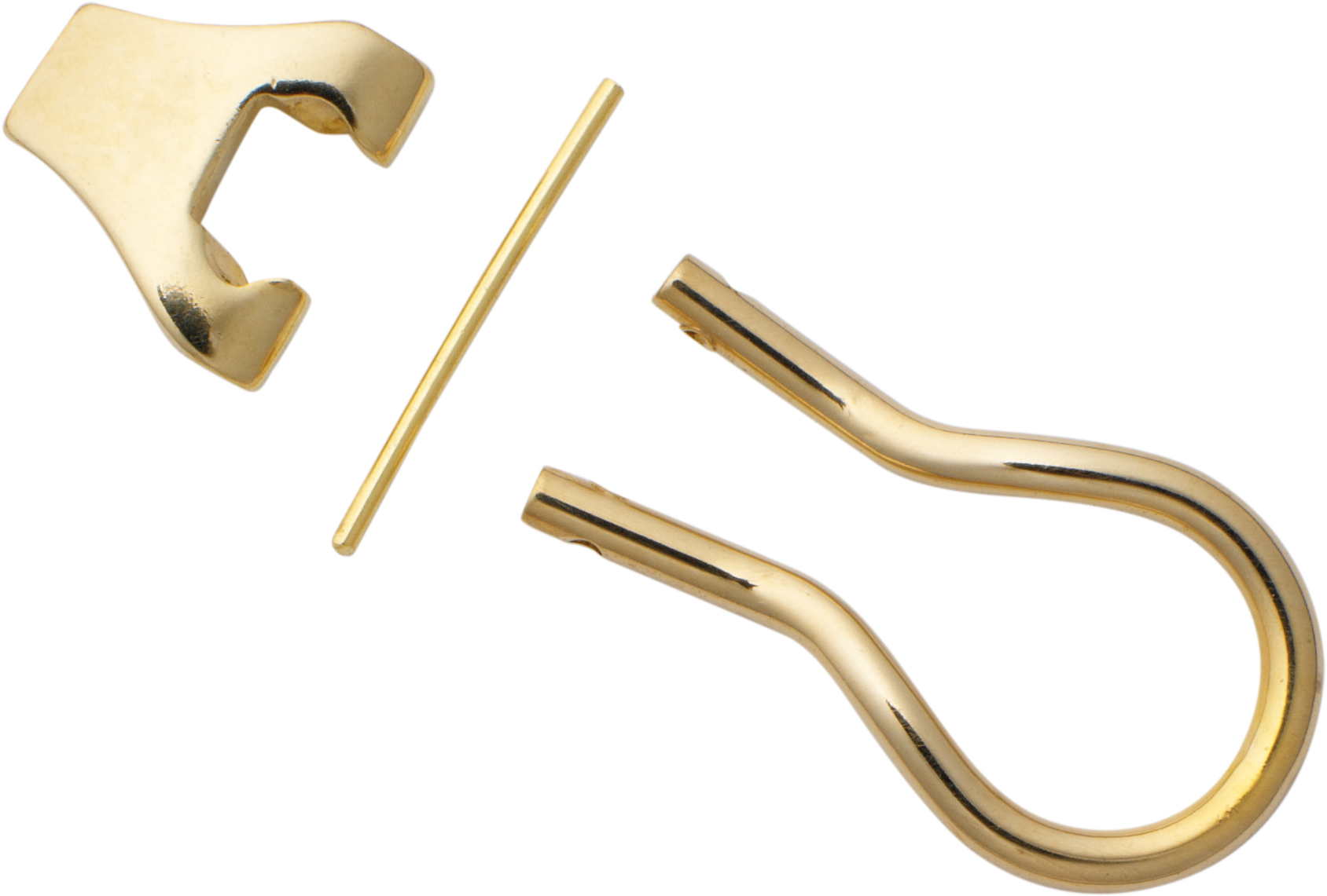 Ohrclip-Mechanik Gold 333/-Gg mit gegossenen Böckchen Höhe 6,50mm Bügellänge 14,50mm