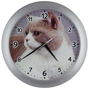 Horloge Murale d'enfants Chat