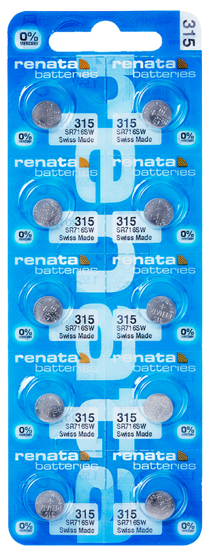 Renata 315 Knopfzelle Multipack