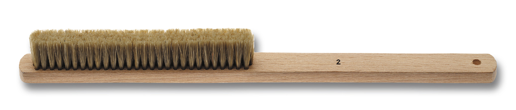 Brosse à main n ° 2 à poils naturels moyen