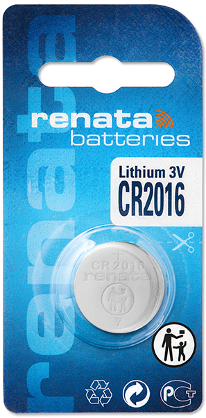 Renata 2016 Lithium Knopfzelle