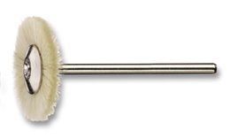 Brosse cirulaire avec soies de chèvre, monté