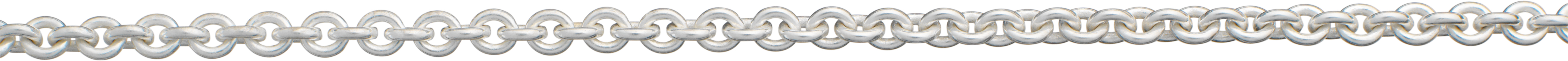 Ankerkette rund Silber 925/- 3,10mm, Drahtstärke 0,80mm