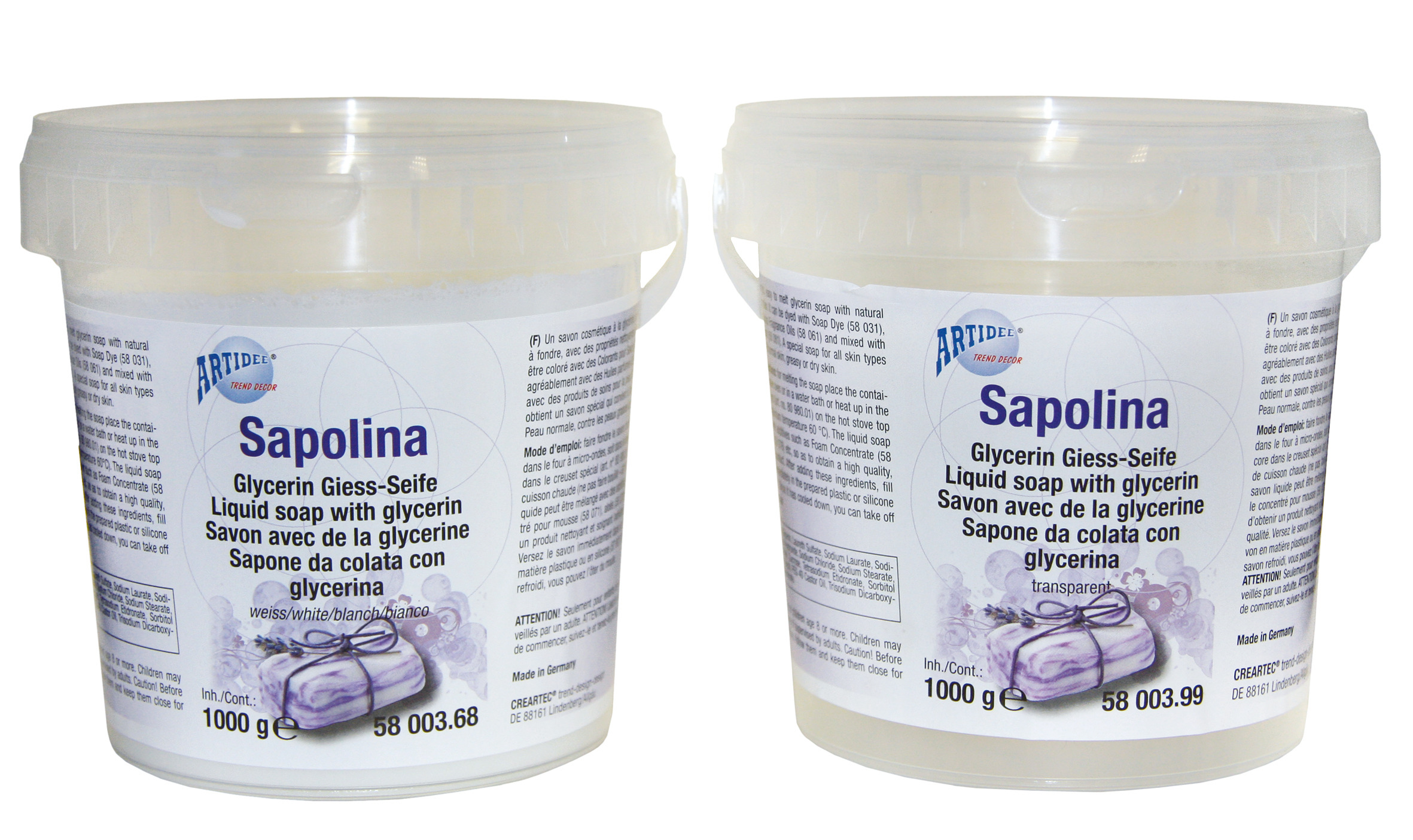 Sapolina Savon de coulée transparent, 300g