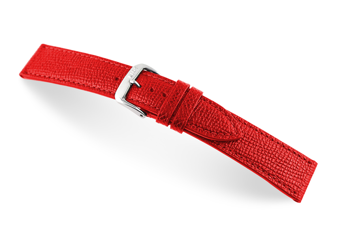 Lederband Pasadena 14 mm rot