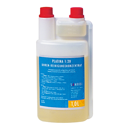 Uhren-Reiniger Platina 1:20 - 1 Liter in Dosierflasche