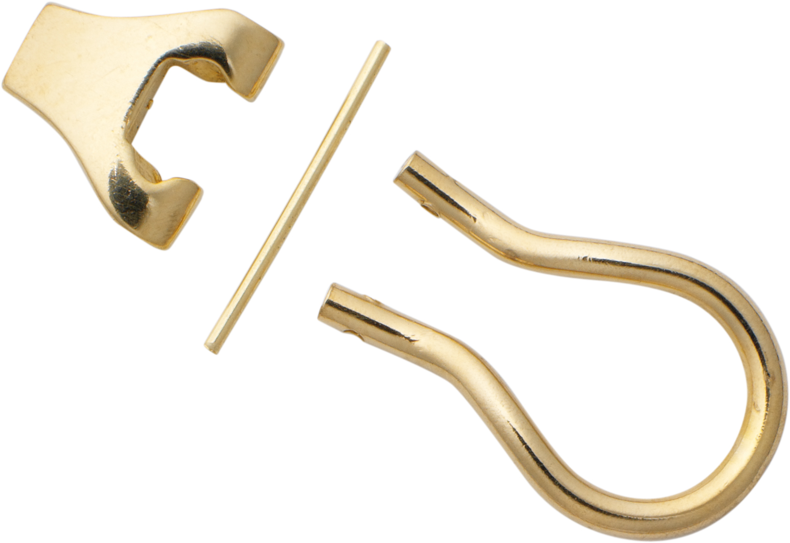 Ohrclip-Mechanik Gold 333/-Gg mit gegossenen Böckchen Höhe 6,50mm Bügellänge 13,00mm