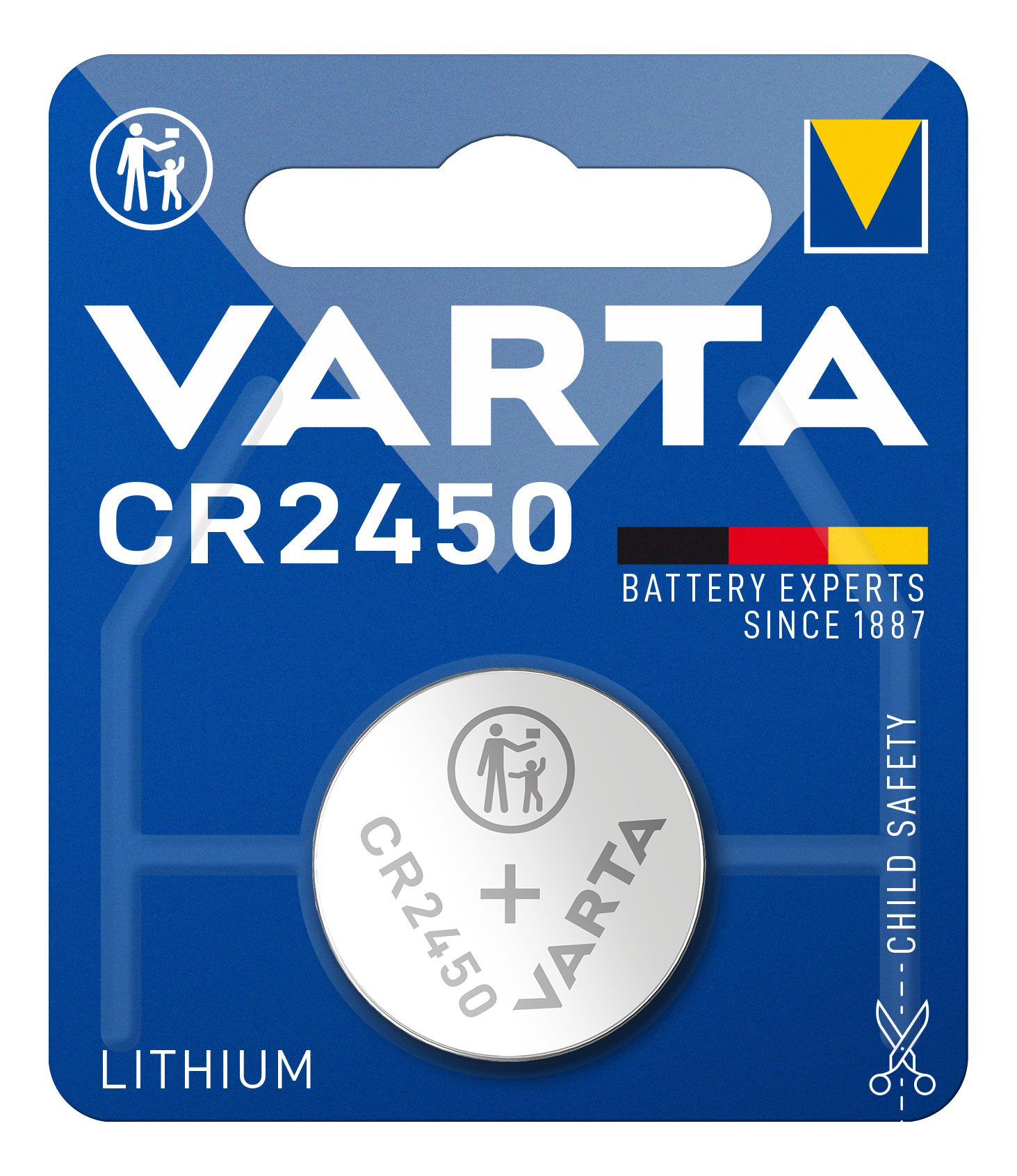 Varta 2450 Lithium Knopfzelle