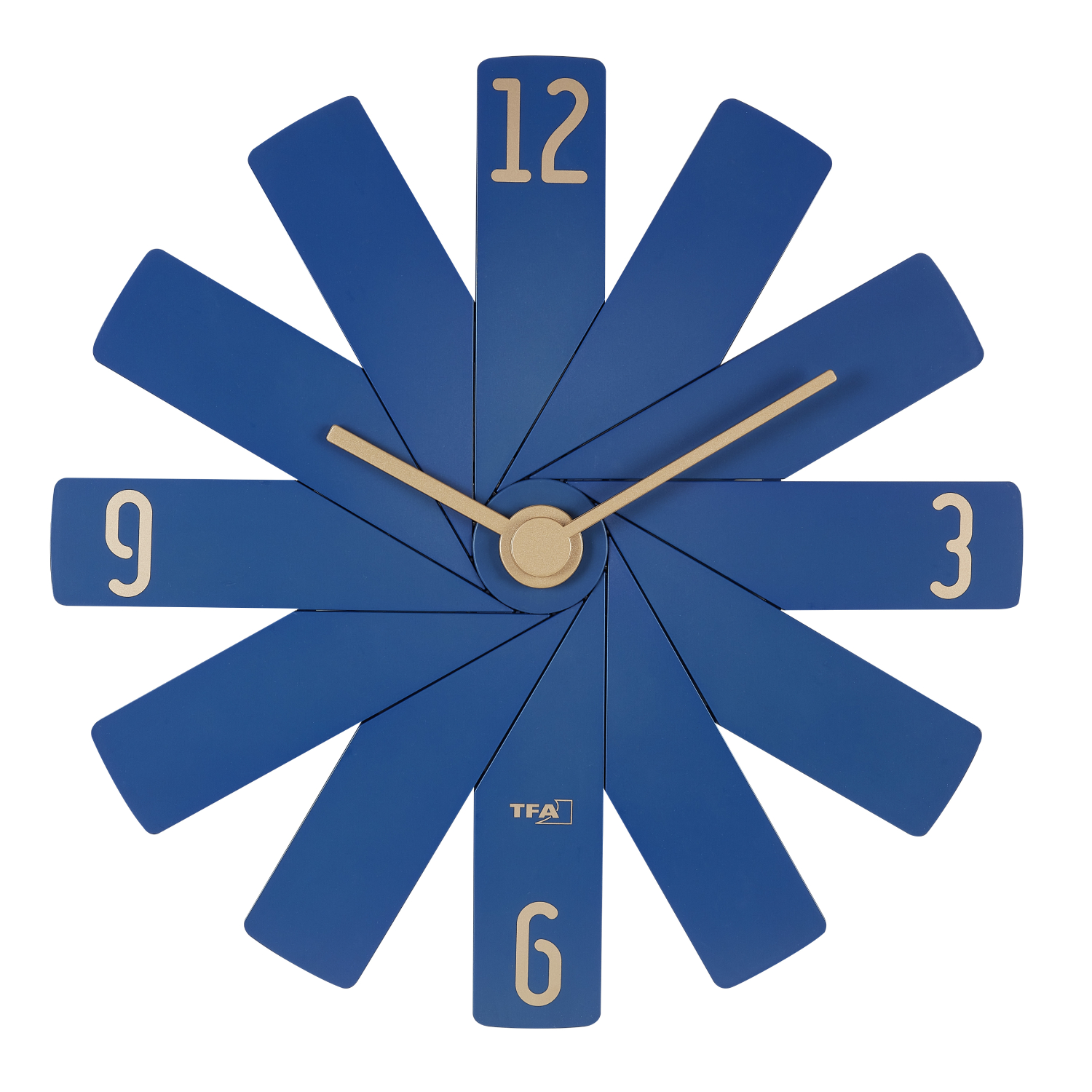 Design-Wanduhr CLOCK IN THE BOX blau