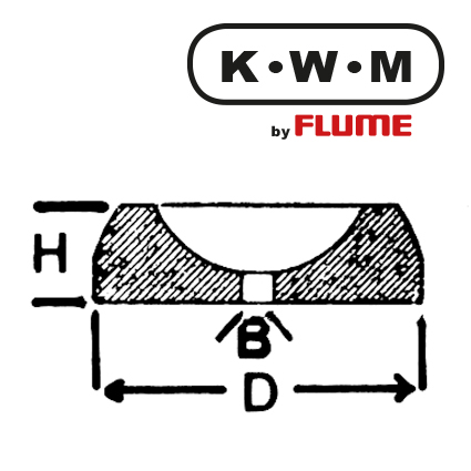 KWM palier à presser laiton C308, B 0,41-H 1,20-D 2,02 mm