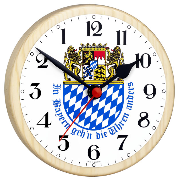 Montre bavaroise avec blason - horloge à coureur inversé