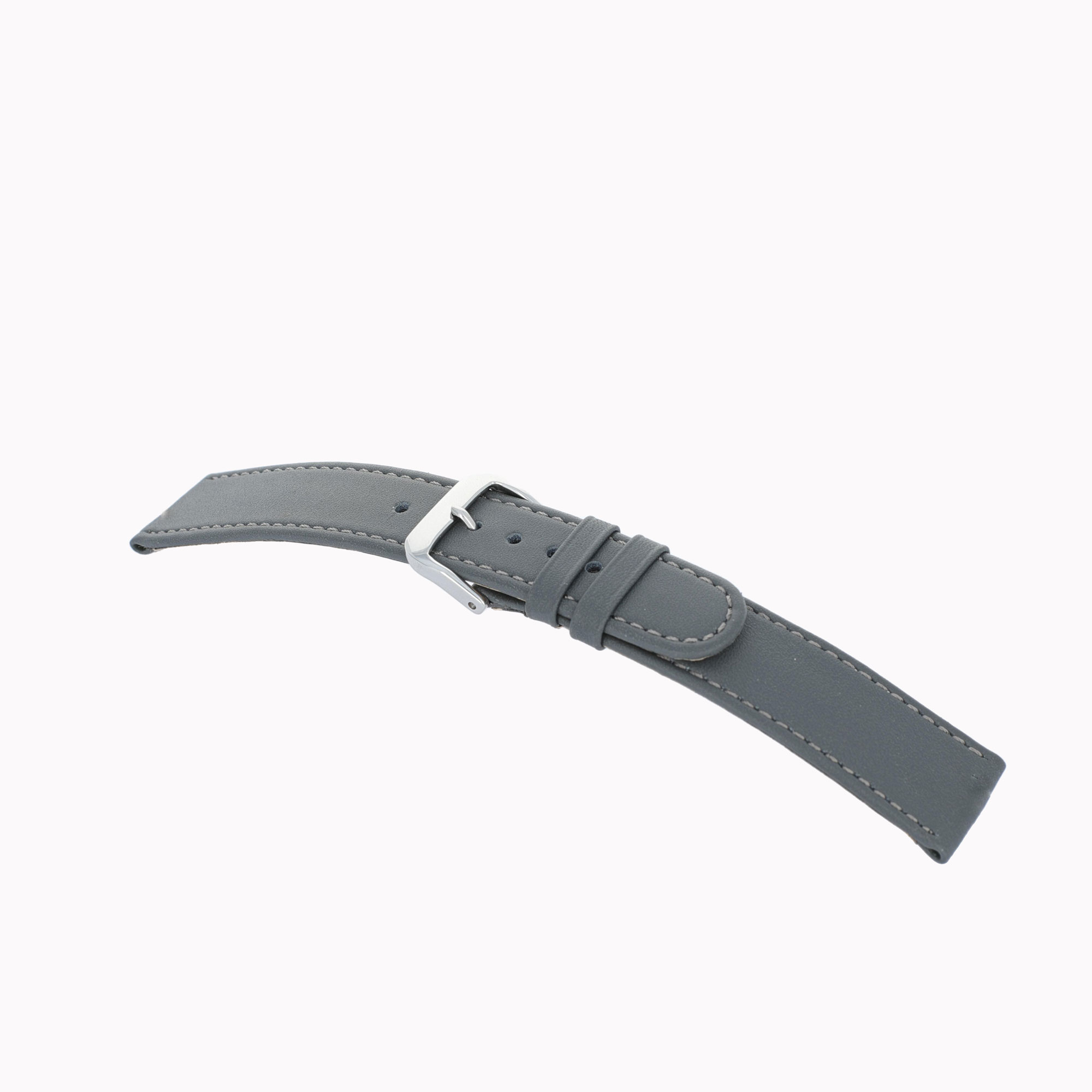 Lederband Louisville 12mm steingrau glatt