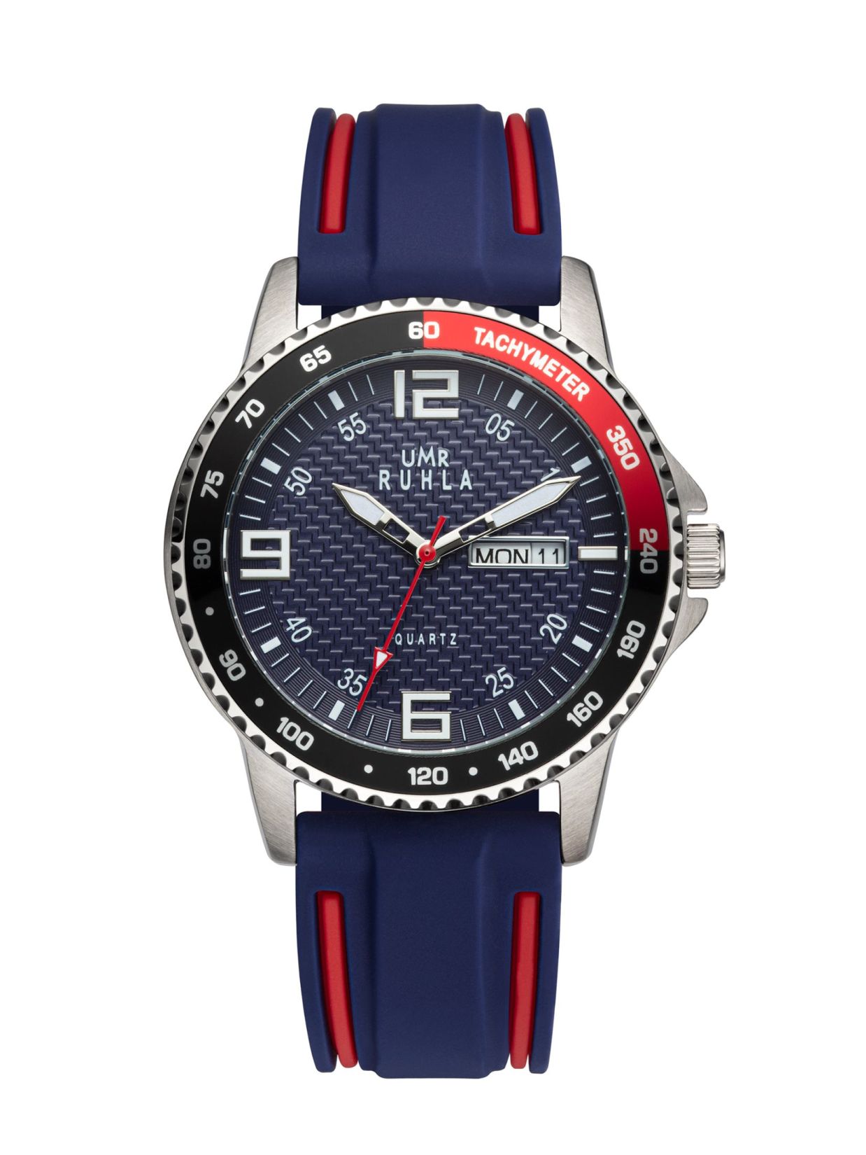 Uhren Manufaktur Ruhla - Armbanduhr Sport - blau/rot Master