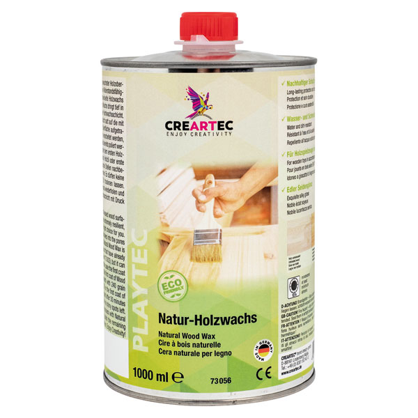 Cire naturelle pour bois 1000ml - pour un toucher unique et une grande résistance