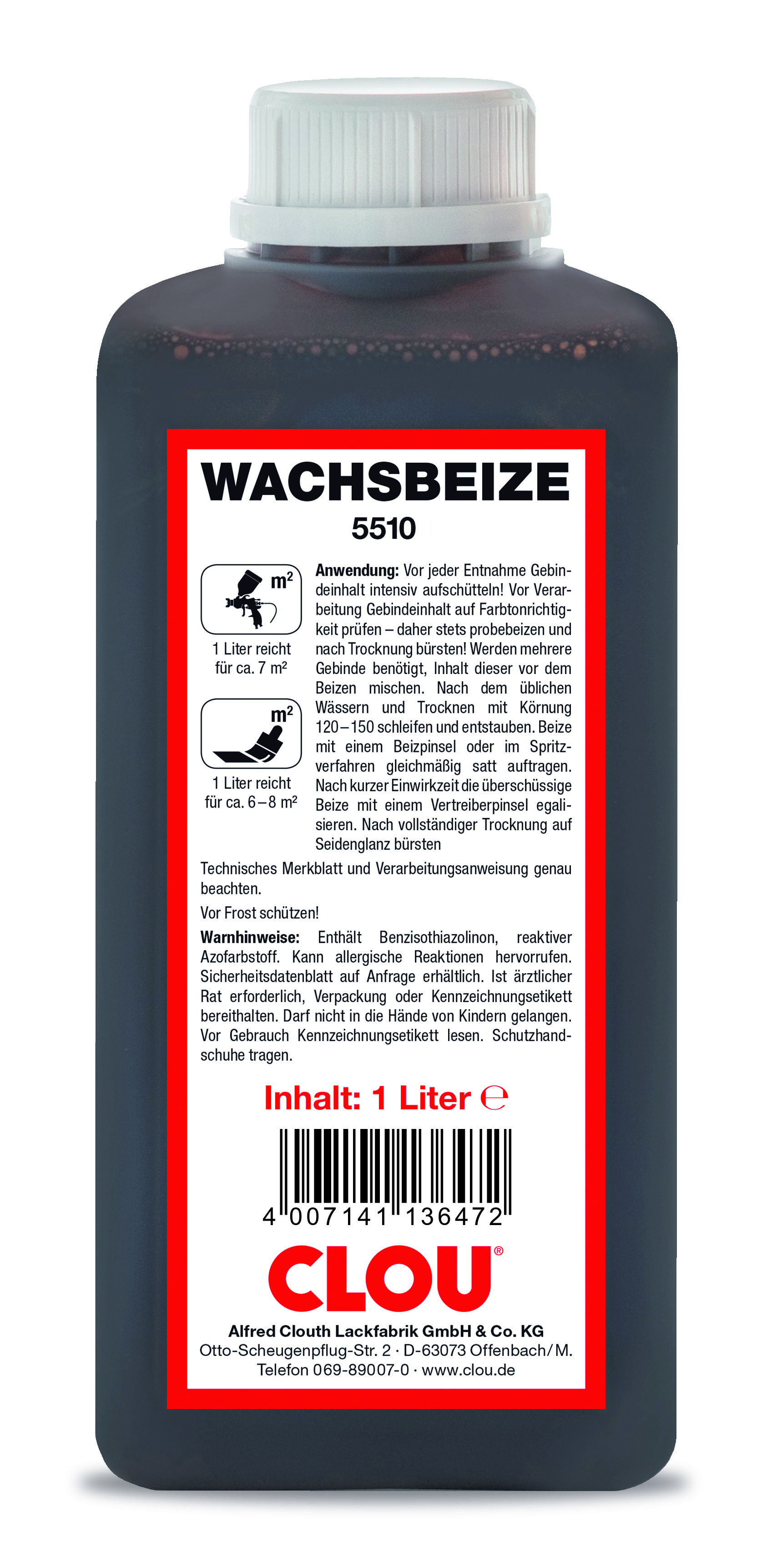 Wachsbeize weiß 1 Liter Master