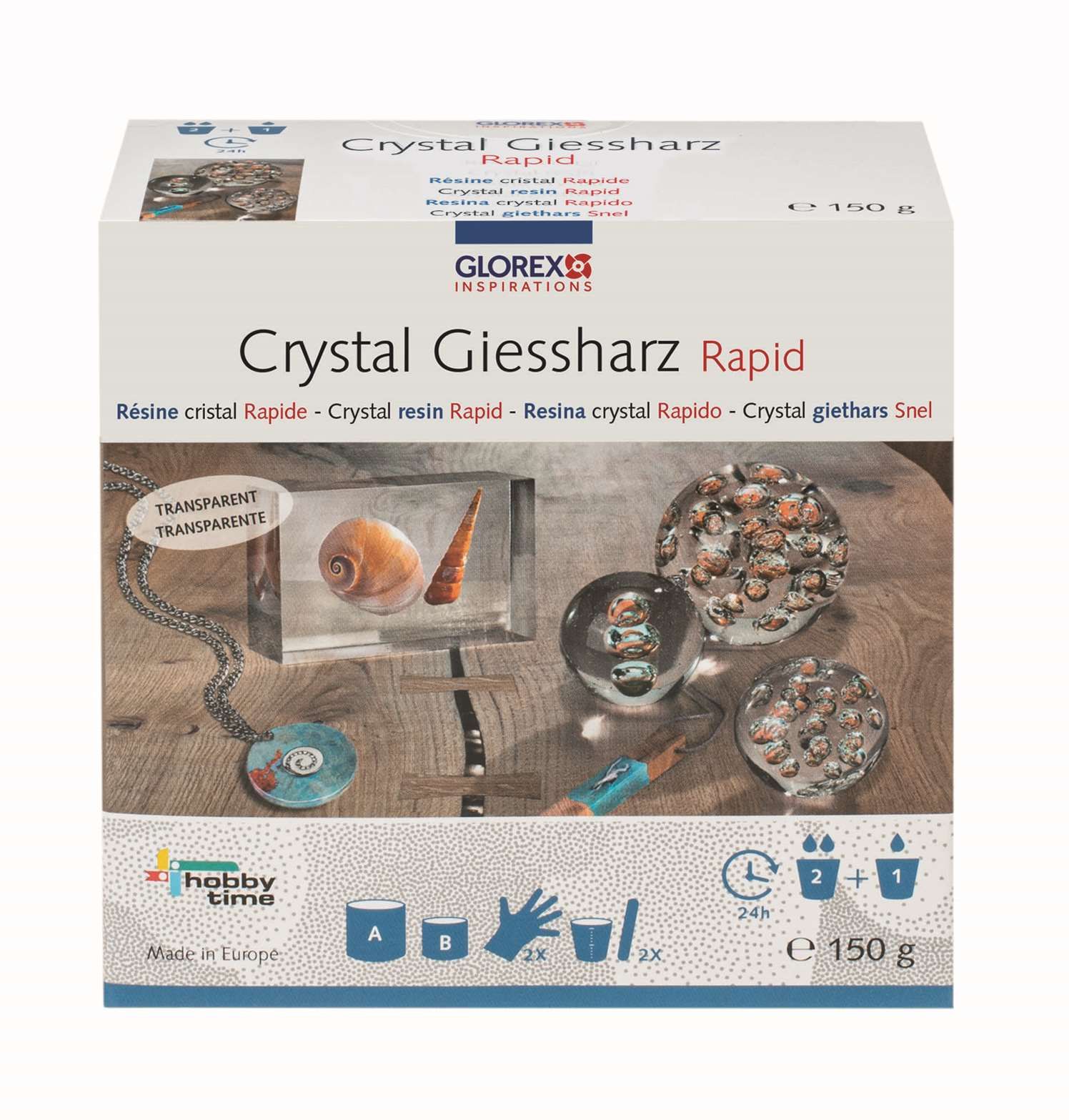 Résine de coulée Crystal Rapid, 150g