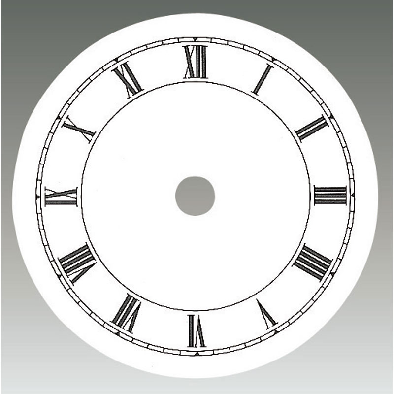 Zifferblatt Aluminium römische Zahlen Ø 71mm