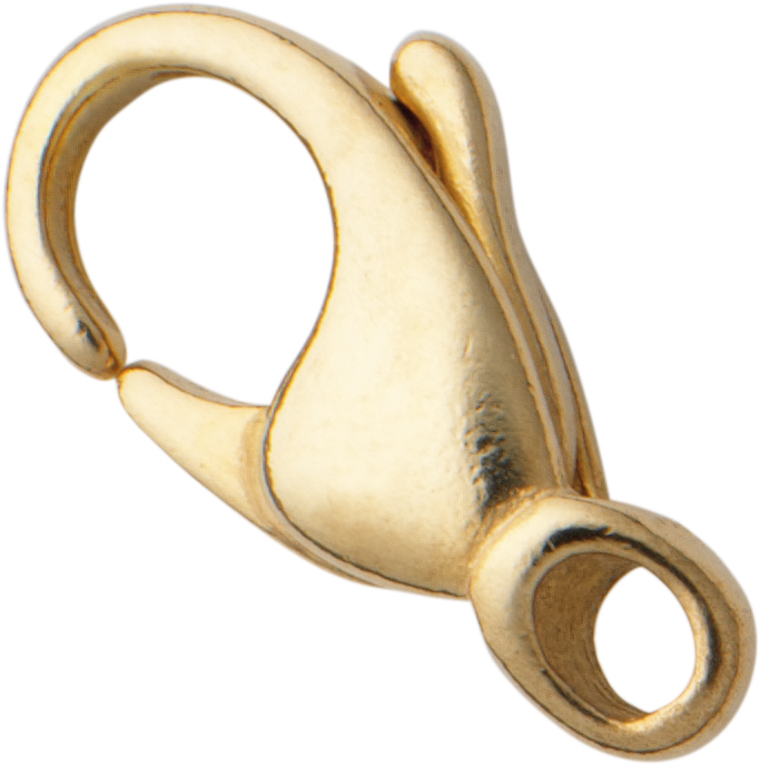 Karabiner gewölbt Gold 333/-Gg 13,00mm gegossen leicht