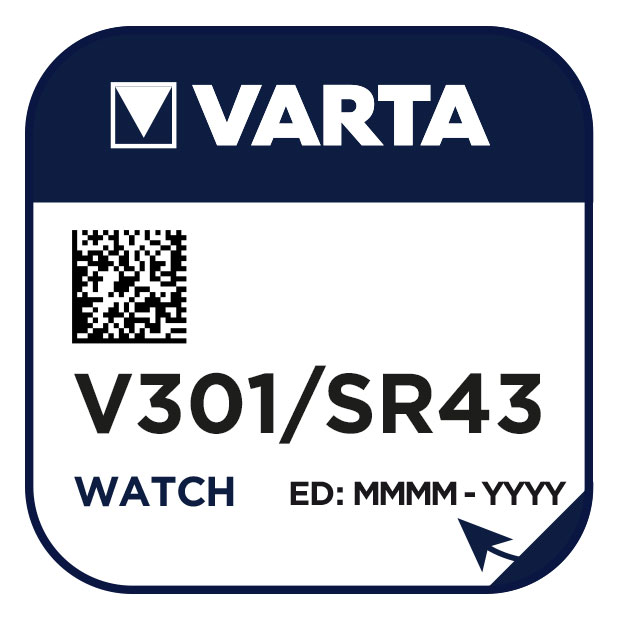 Varta 301 Knopfzelle