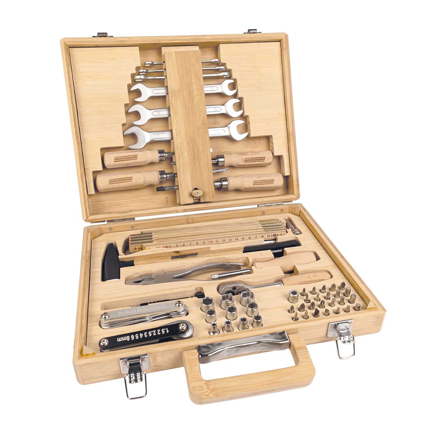 BRÜDER MANNESMANN Coffret à outils, 75 pièces, certifié FSC