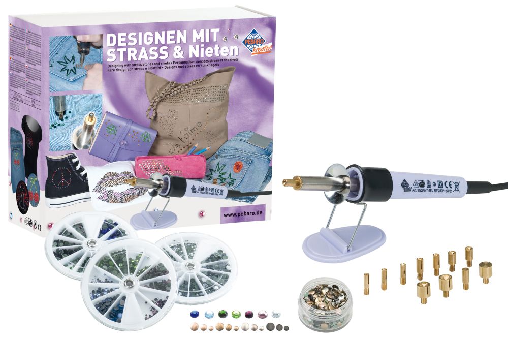 Bastelset mit Strass und Nieten