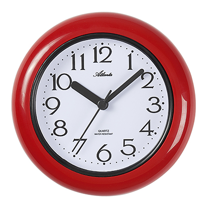 Atlanta 454/1 horloge de bain quartz rouge