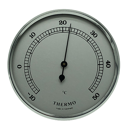 Thermometer Einbau-Wetterinstrument Ø 65mm, silber Master