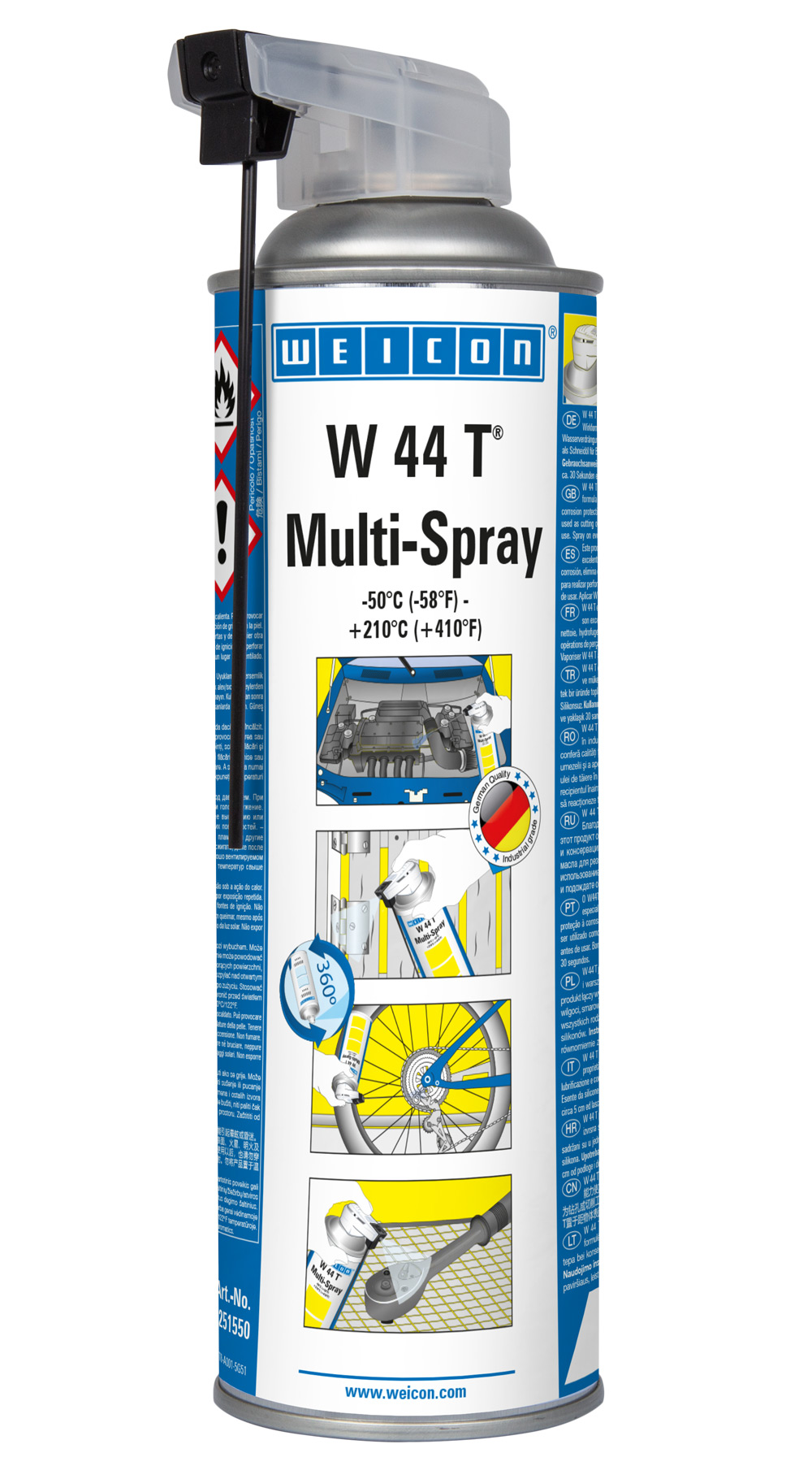 WEICON Multispray W44T, 500ml - der Alleskönner unter den Schmier- und Multifunktionsölen Master