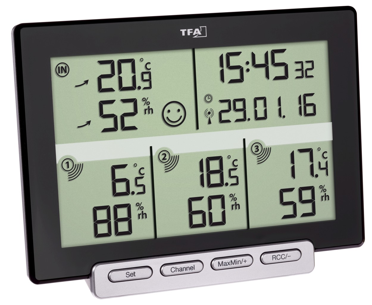 TFA Radio Thermo-hygromètre Multi-Sens