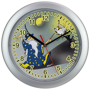 Horloge Murale d'enfants Magicien