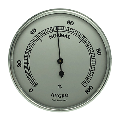 Hygrometer Einbau-Wetterinstrument Ø 65mm, silber Master