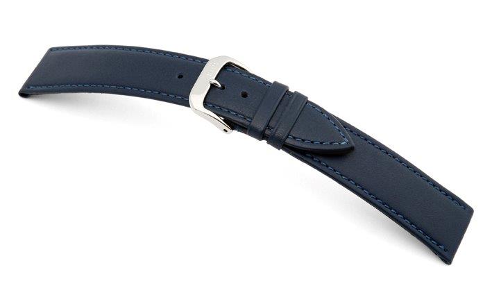 Lederband Arezzo 10mm ozeanblau, glatt