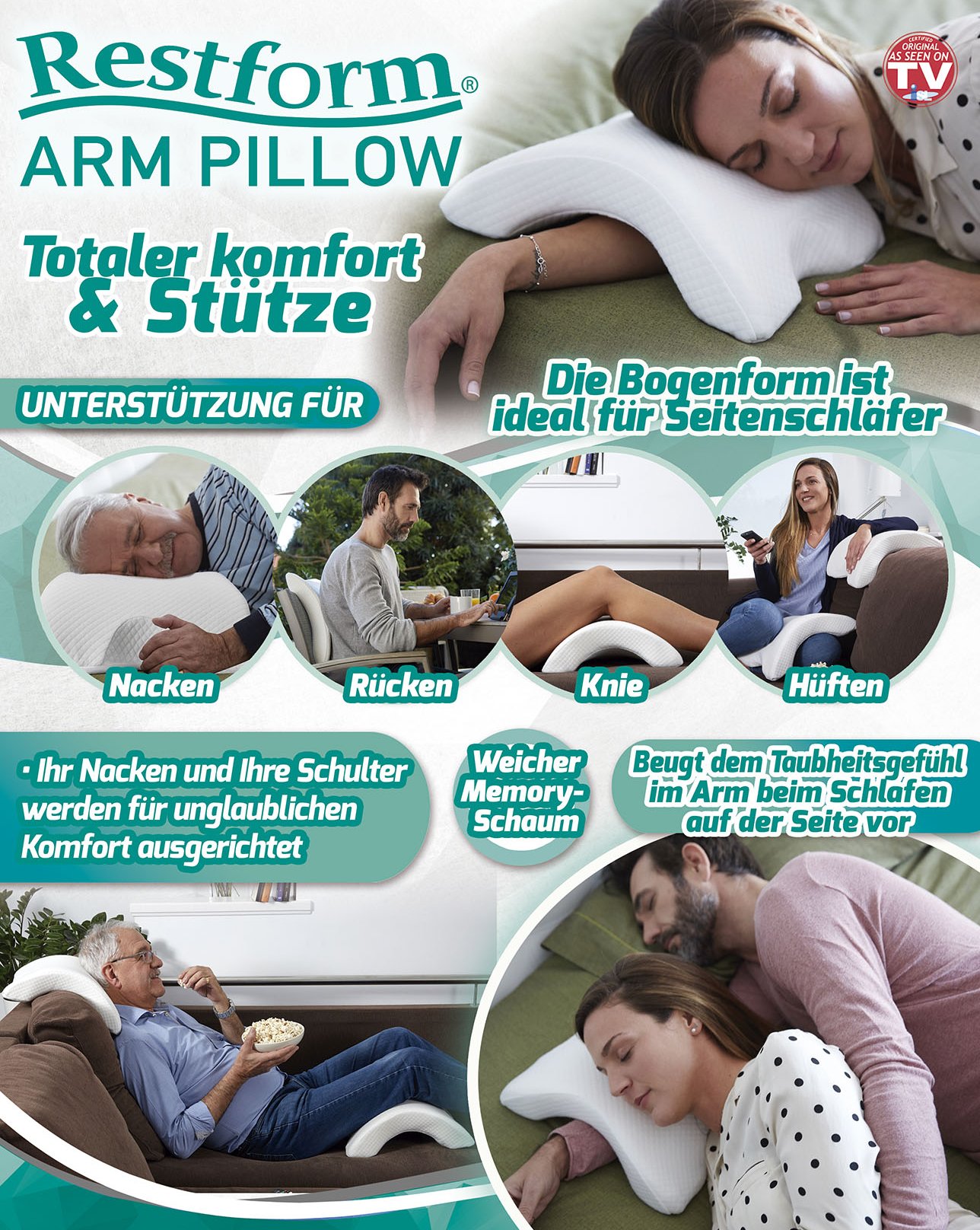 Coussin de soutien Restform Arm Pillow