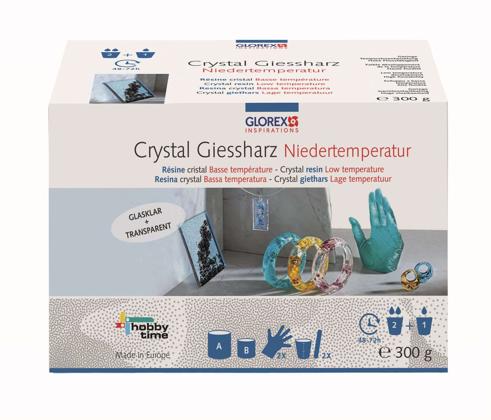 Résine de coulée Crystal basse température, 300g