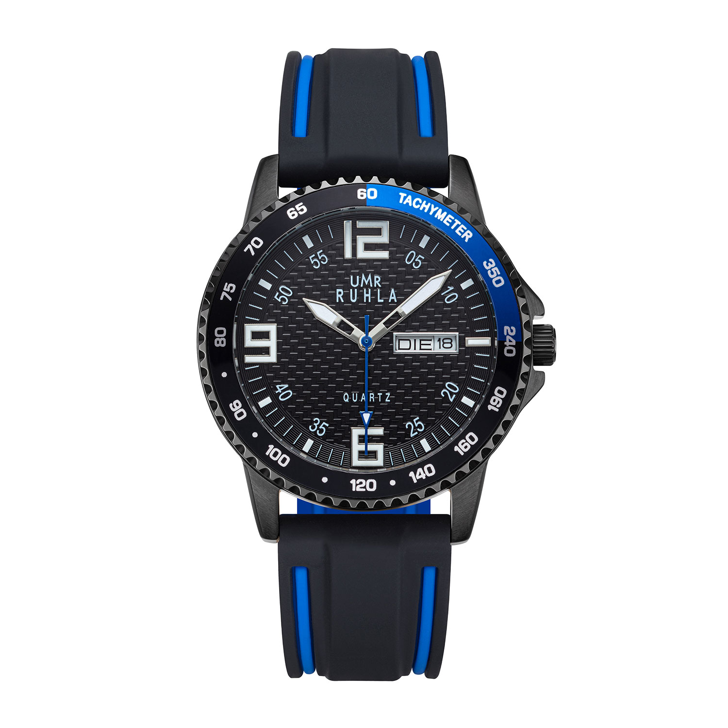 Uhren Manufaktur Ruhla - Armbanduhr Sport - schwarz-blau-schwarz Master