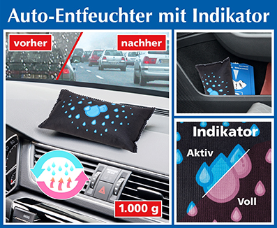 Déshumidificateur de voiture avec indicateur, 1 pc.