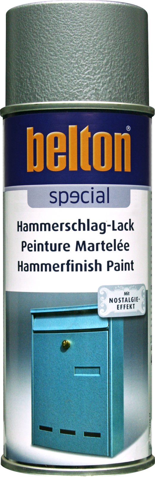 belton Hammerschlag-Lack, silber - 400ml Master