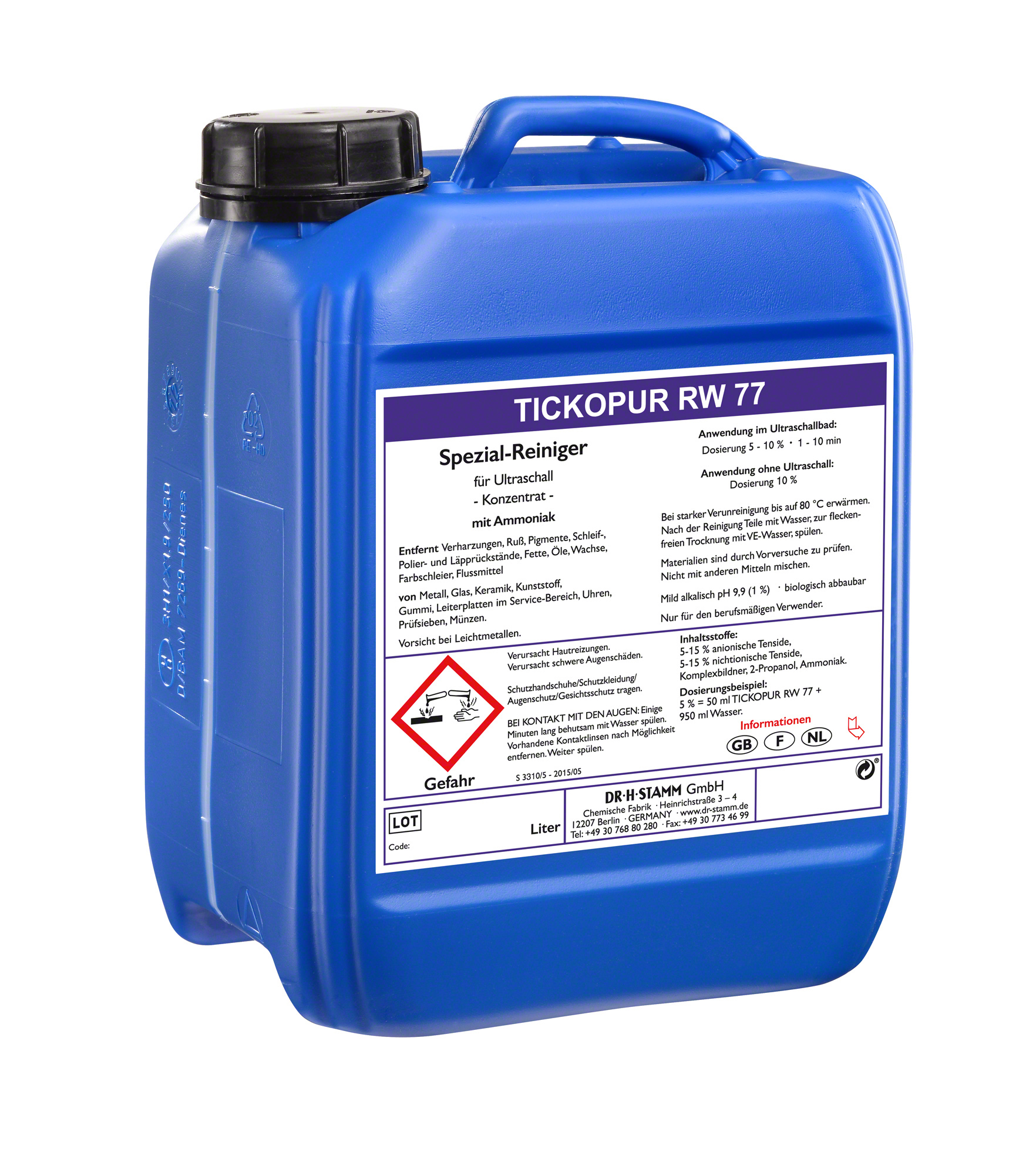 Tickopur RW 77, 5 Liter Bandelin