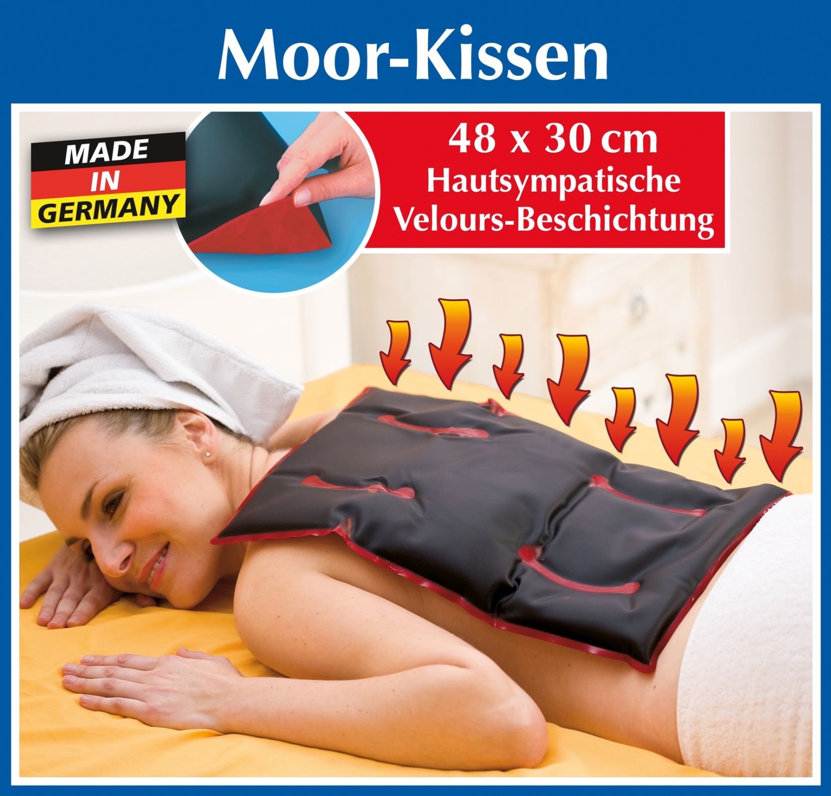 Coussin de mousse pour une portion supplémentaire de chaleur bienfaisante - revêtement velours agréable pour la peau