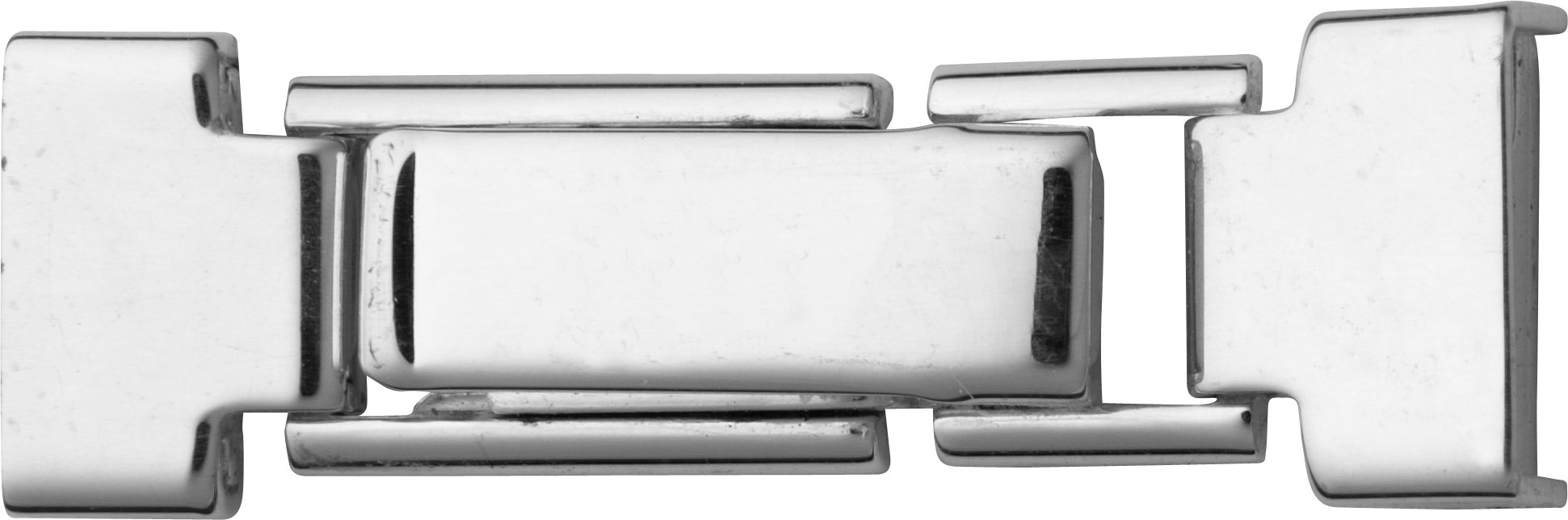 Ziehschloß Silber 925/- 9,0/8,0mm weiß poliert